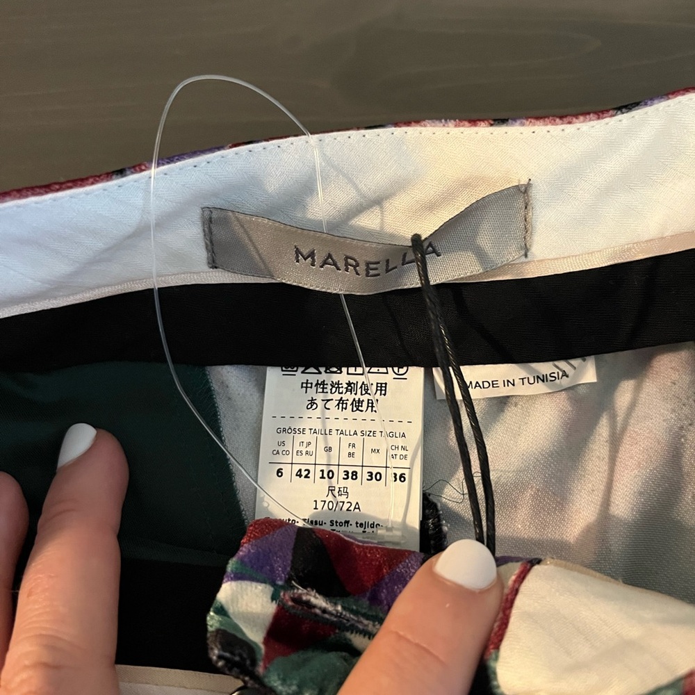 MARELLA Multicolor Geometric Trousers - Picture 7 of 11